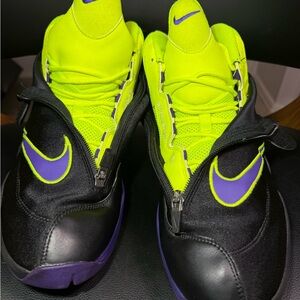 Nike Air Zoom Flight 98 The Glove “Lakers” Black Neon Purple Men’s US Size 13